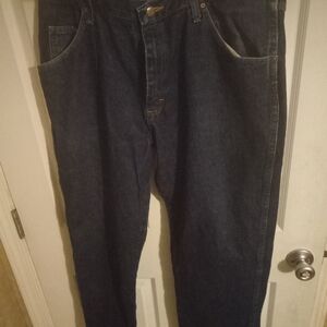 Wrangler mens denim blue jeans 38x29